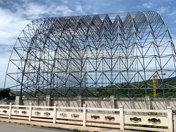 冀州山寨矿储煤棚网架